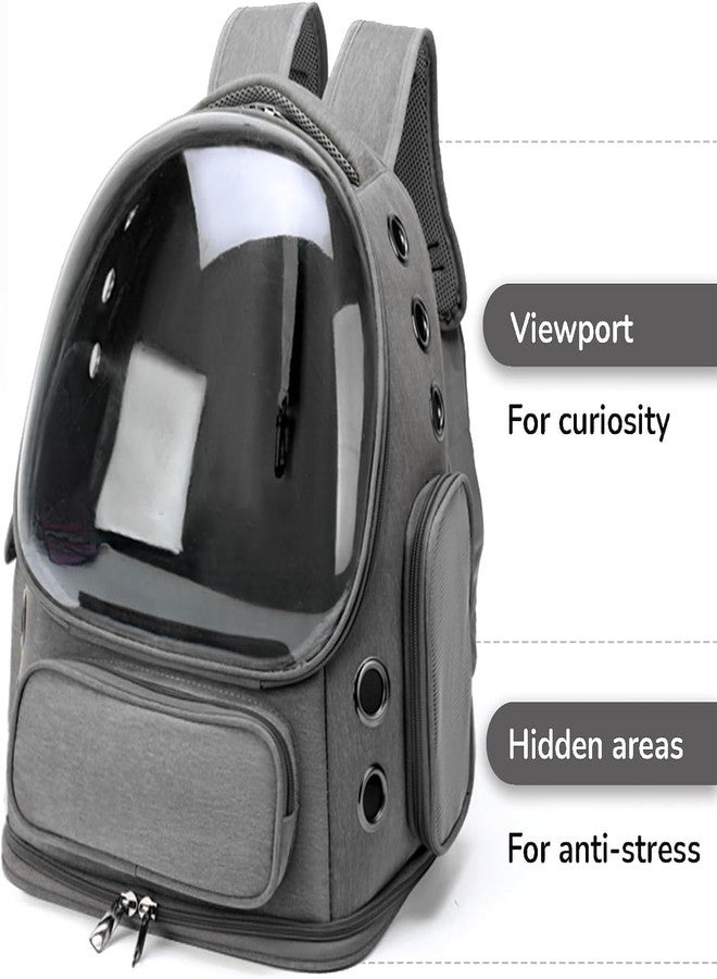 MAPPLE CREATION Expandable Pet Bubble Backpack Airline Approved, Cat Backpack Carrier, Pet Travel Carrying Bag for Small Medium Cats and Puppy with Hiking Walking Outdoor Use - Image 4